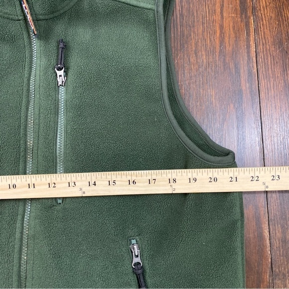 L.L. Bean Men’s Green Fleece Full-Zip Functional Comfortable Classic Vest - Picture 7 of 10